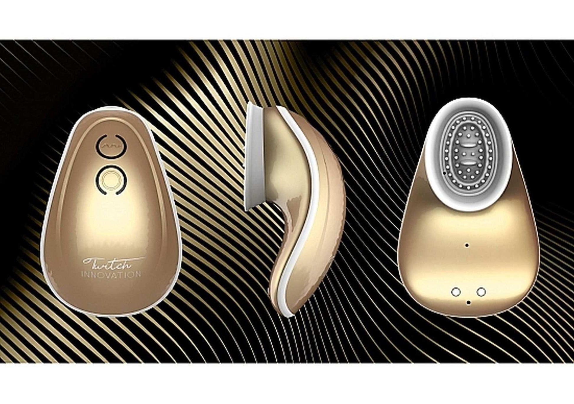 29-Twitch Hands - Free Suction & Vibration Toy - Gold-29