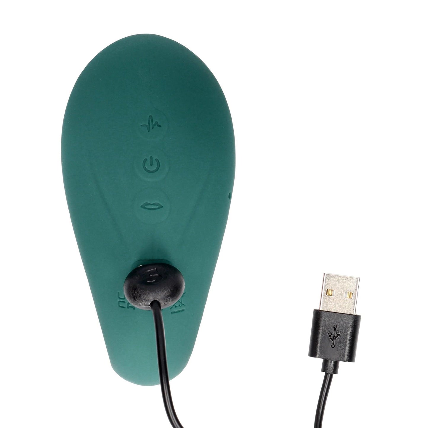 5-Twitch 3 - Rechargeable Vibrator & Suction - Silicone - 10 Speed - Forest Green-5