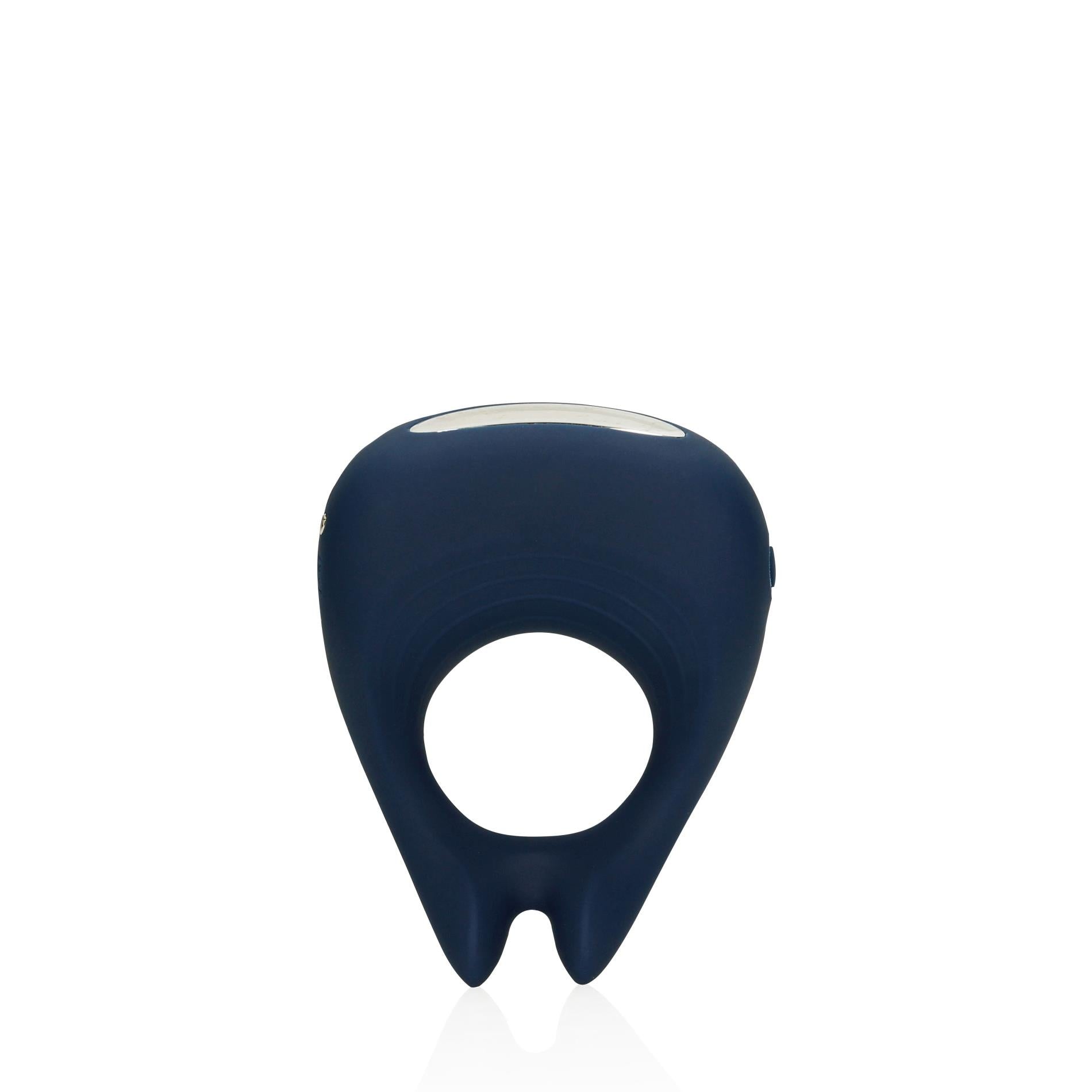 1-Pointed Vibrating Cock Ring - Baltic Blue-1