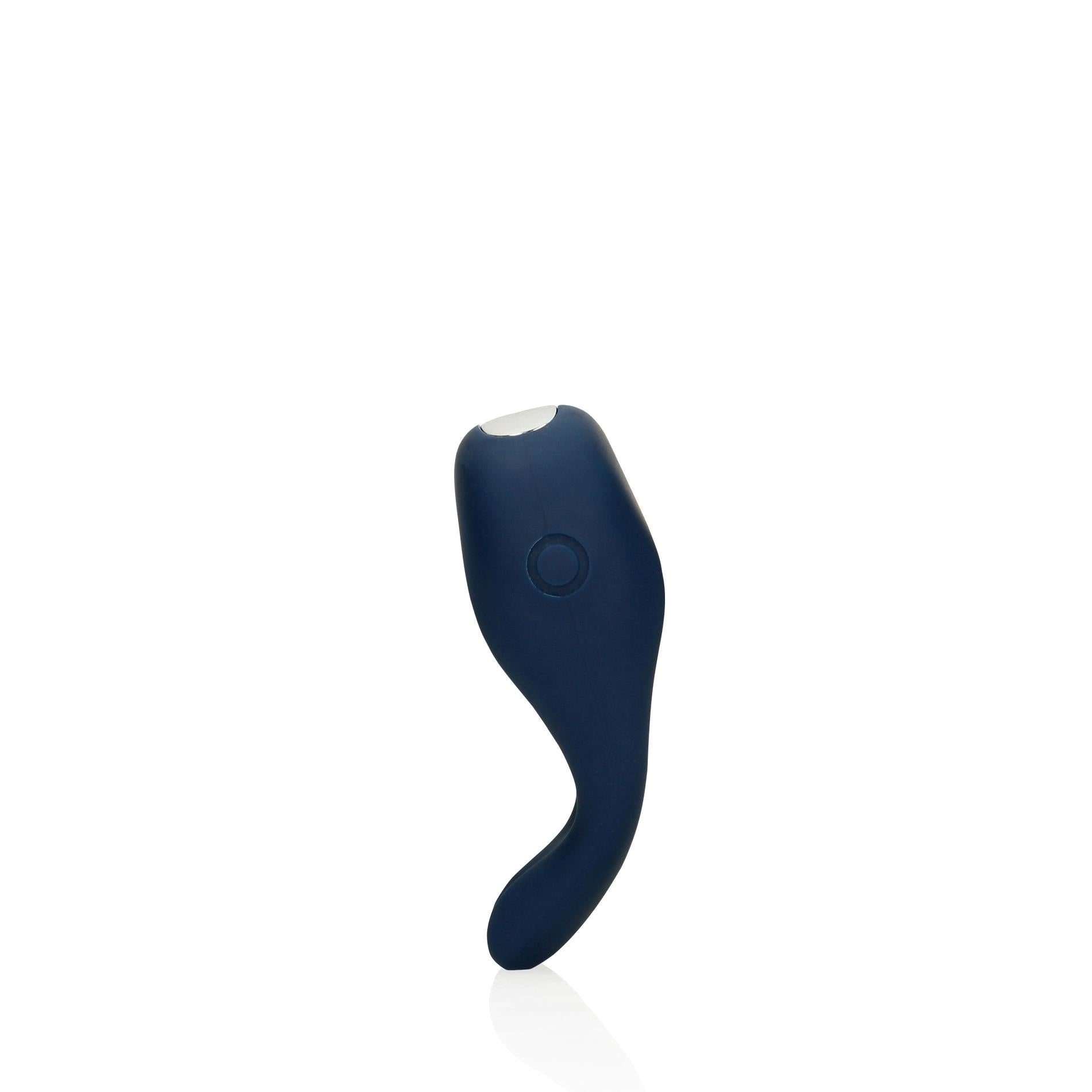 5-Pointed Vibrating Cock Ring - Baltic Blue-5