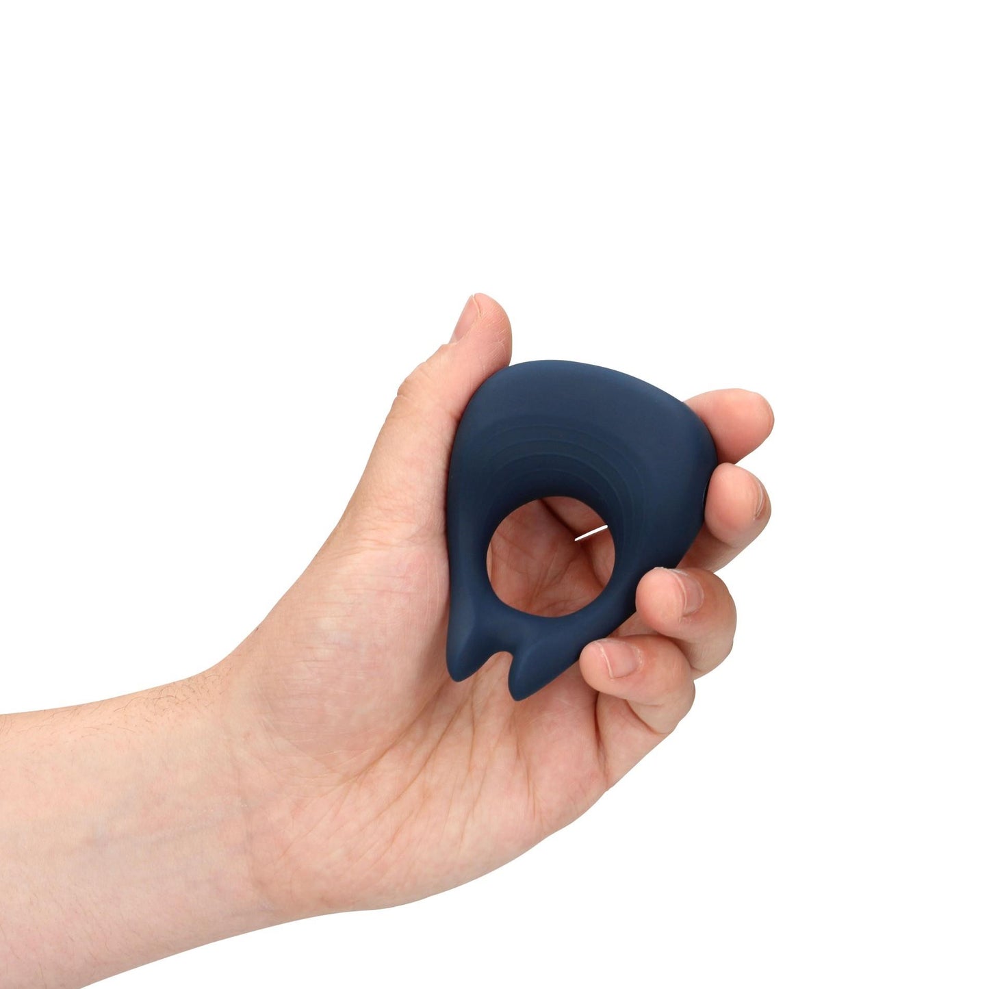 6-Pointed Vibrating Cock Ring - Baltic Blue-6