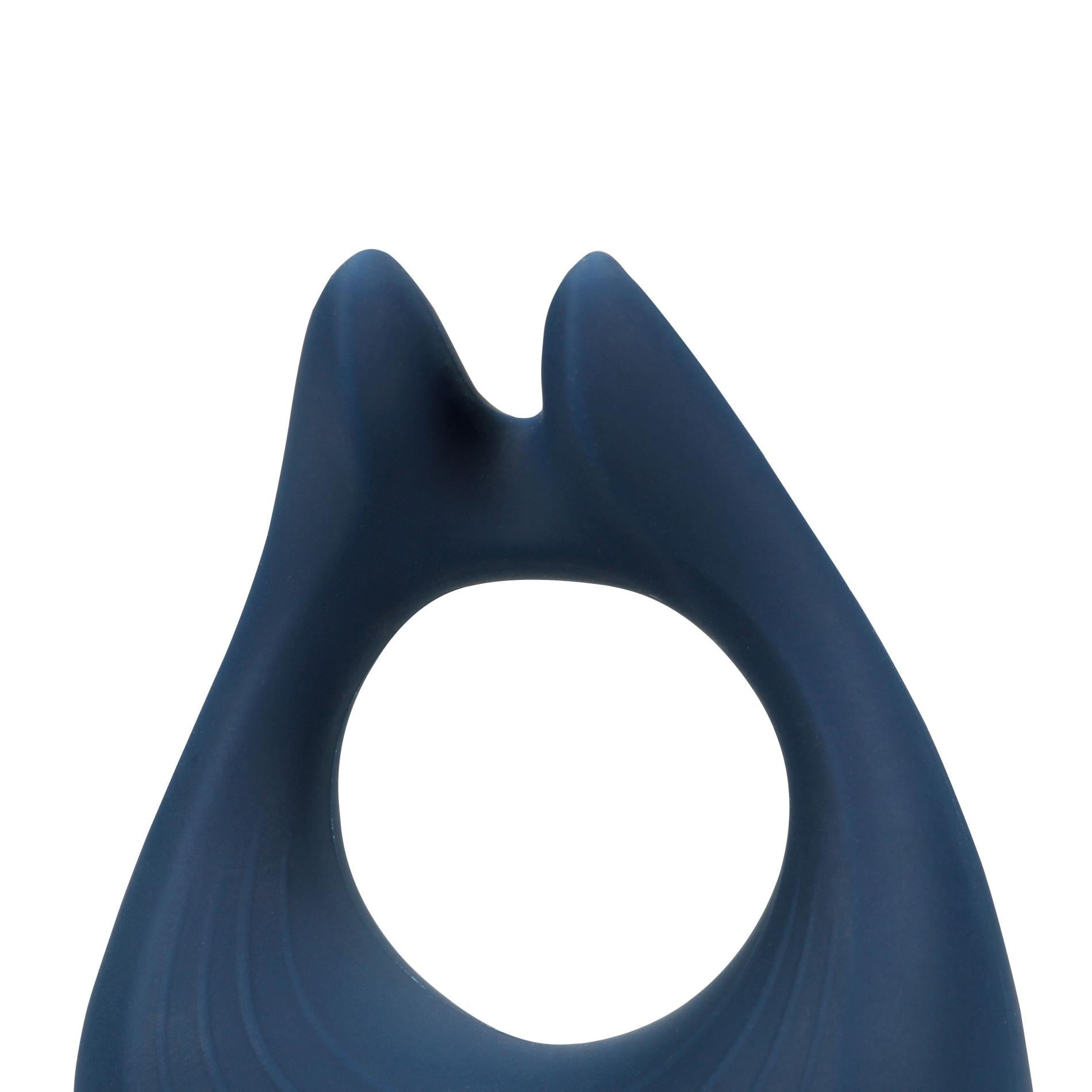 7-Pointed Vibrating Cock Ring - Baltic Blue-7