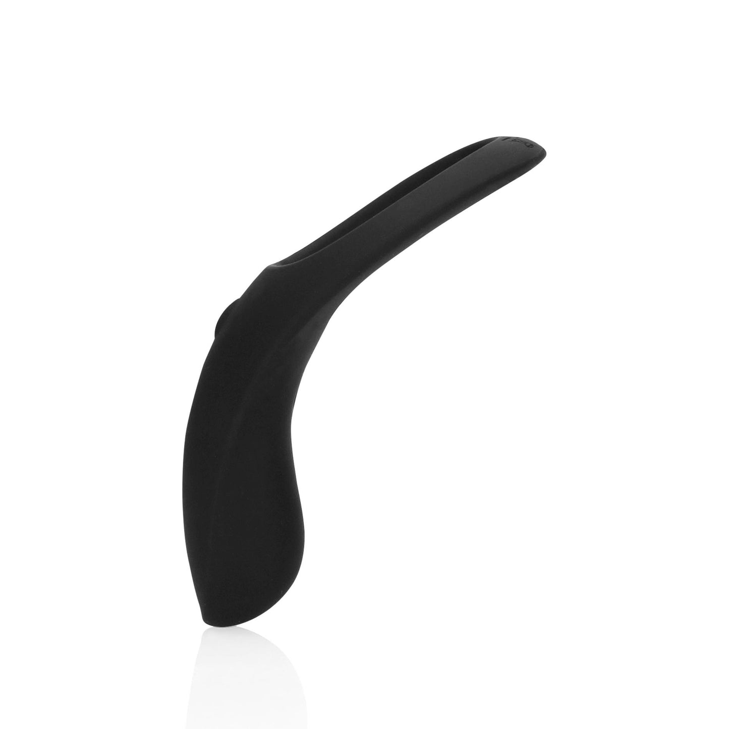 7-Pointed Vibrating Cock Ring - Licorice Black-7