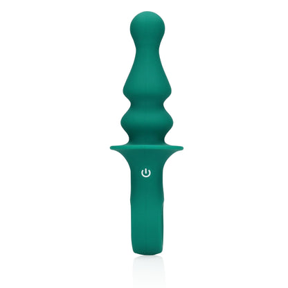 7-Korek wibrujący analny zatyczka z uchwytem gładki silikon 16,5cm USB-7