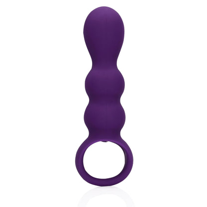 2-Wibrujący korek analny z uchwytem 10 trybów miękki silikon 16,5cm-2