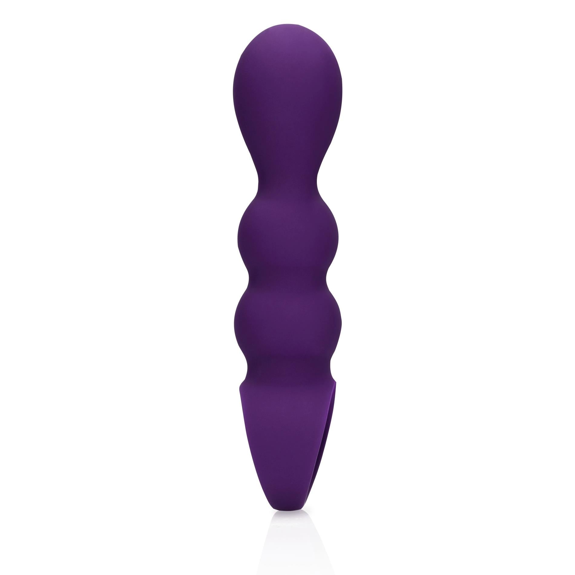 4-Wibrujący korek analny z uchwytem 10 trybów miękki silikon 16,5cm-4
