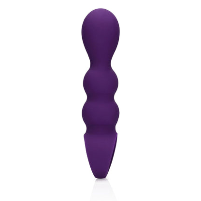 4-Wibrujący korek analny z uchwytem 10 trybów miękki silikon 16,5cm-4