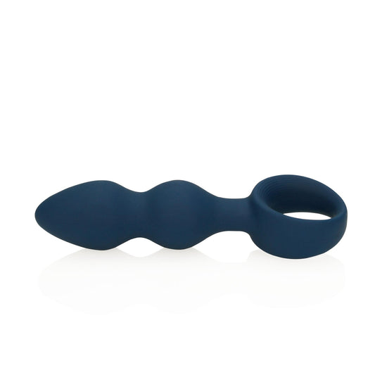 3-PLUG KOREK SEX ANALNY WTYCZKA SILIKONOWA Z UCHWYTEM 12 CM-3