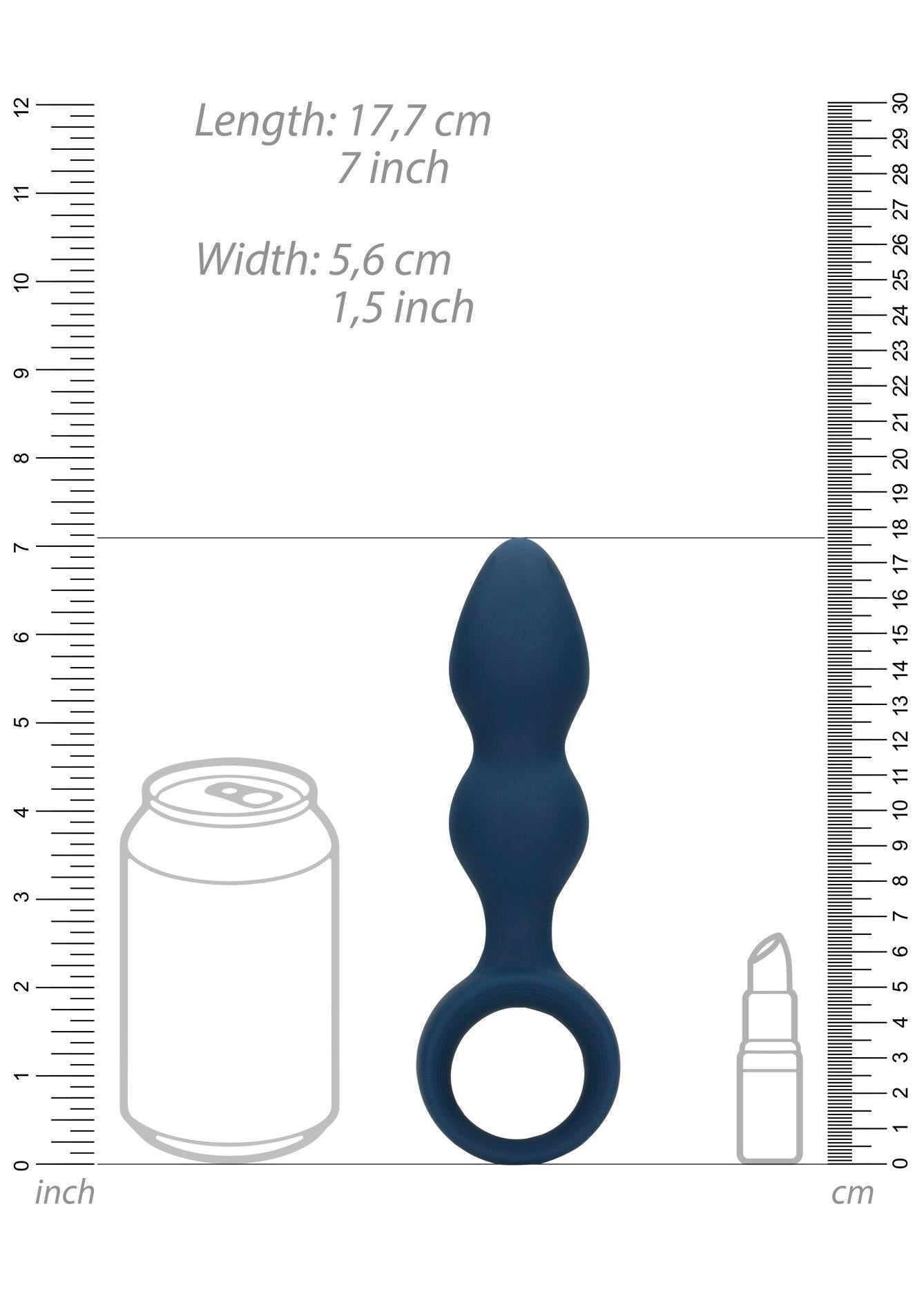 10-PLUG KOREK SEX ANALNY WTYCZKA SILIKONOWA Z UCHWYTEM 12 CM-10