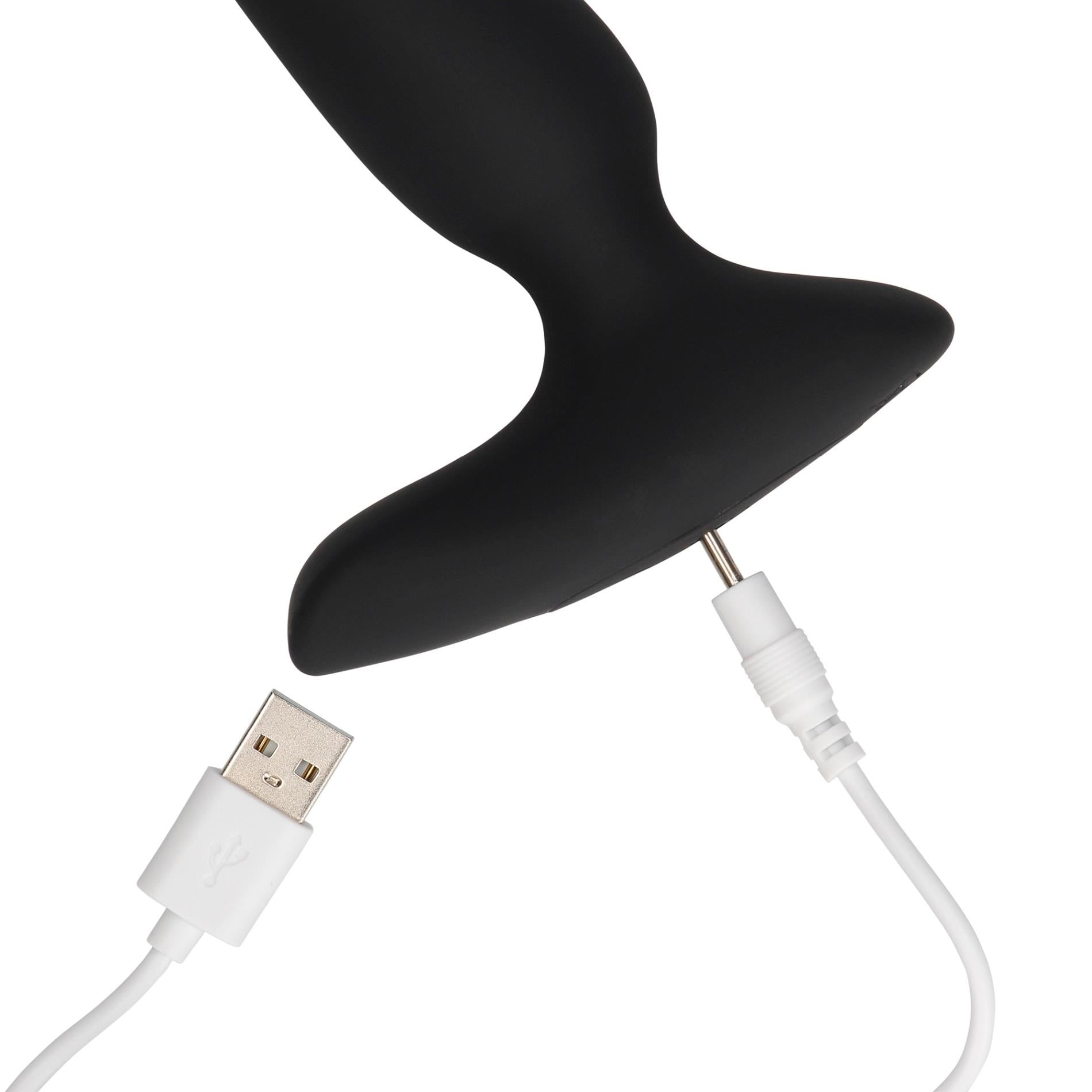 8-Smooth Vibrating Anal Plug with Remote Control-8