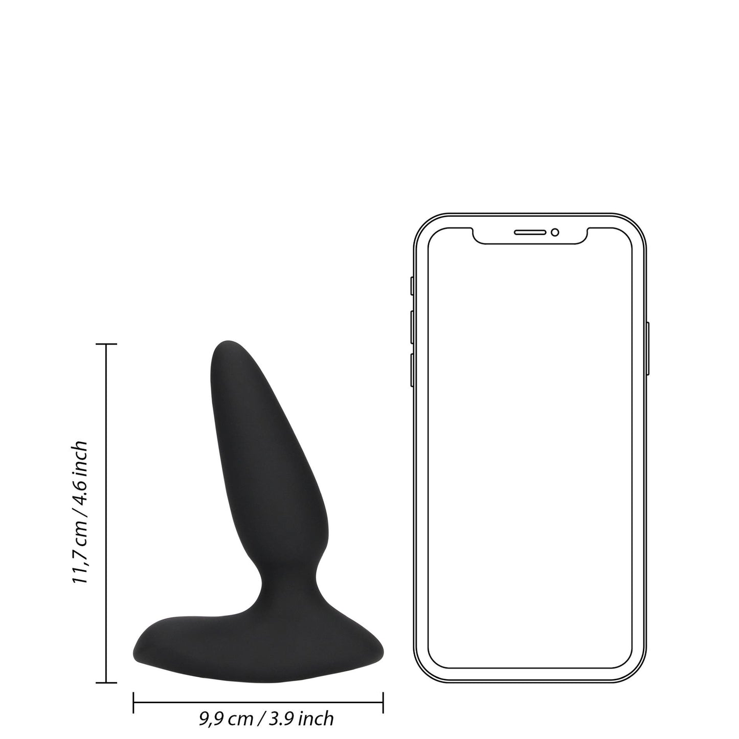 10-Smooth Vibrating Anal Plug with Remote Control-10