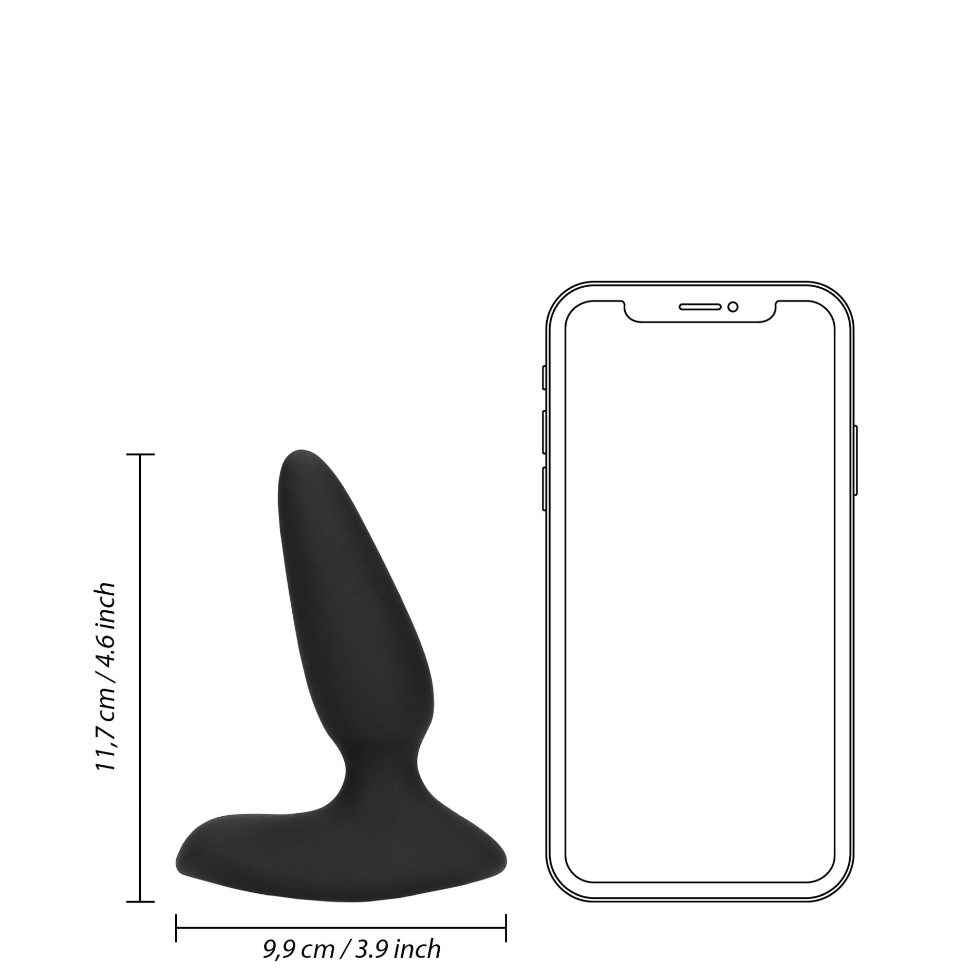 10-Smooth Vibrating Anal Plug with Remote Control-10