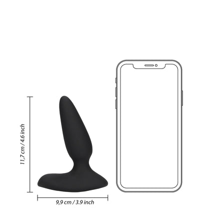 10-Smooth Vibrating Anal Plug with Remote Control-10
