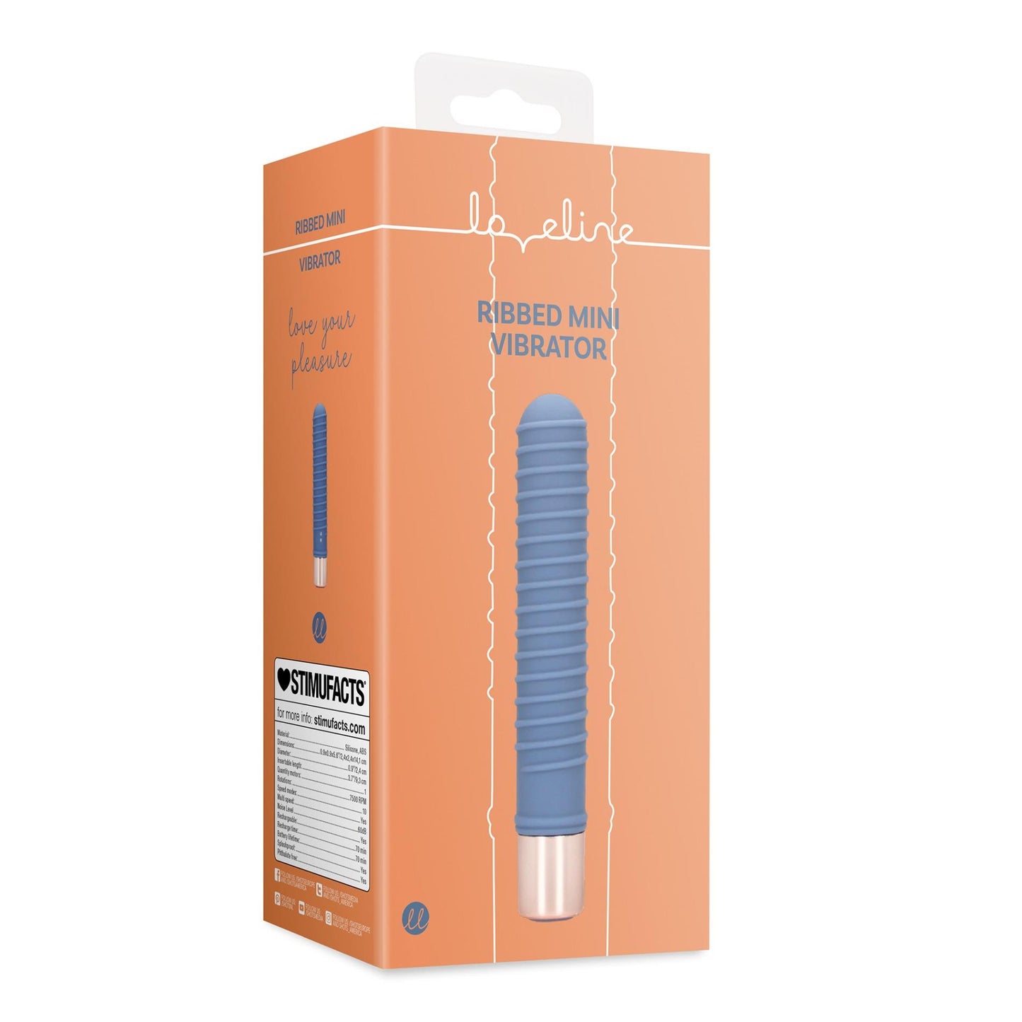 2-Ribbed Mini Vibrator-2