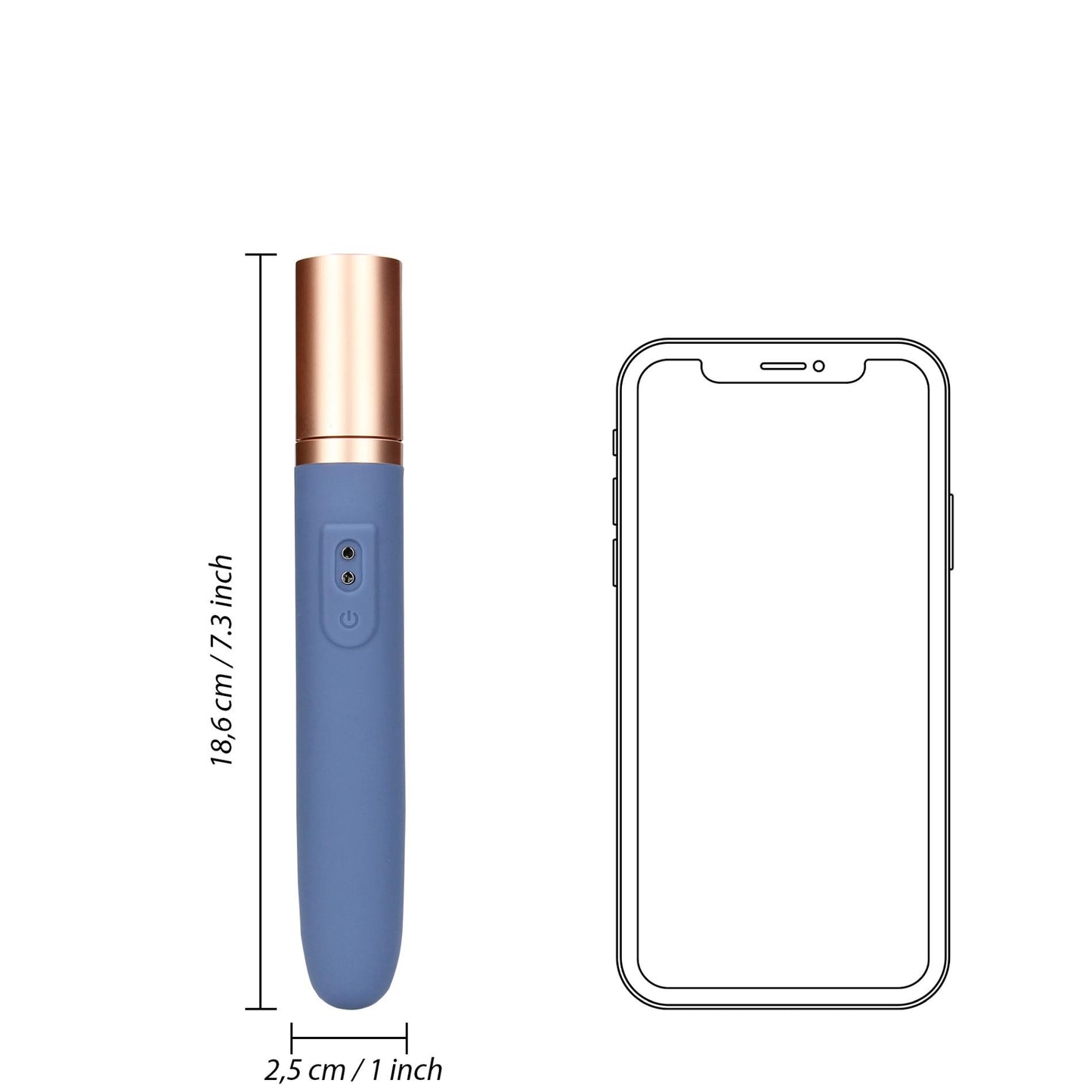 12-Travel Vibrator with Lube Compartment and Pump-12