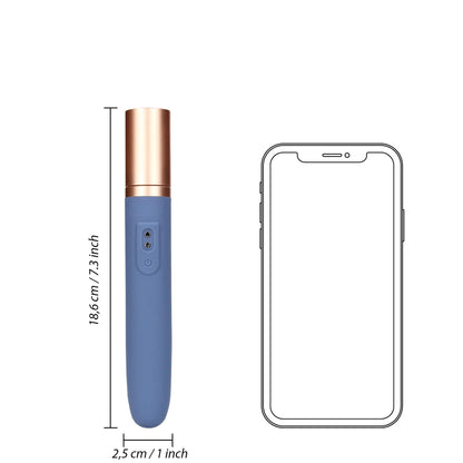 12-Travel Vibrator with Lube Compartment and Pump-12