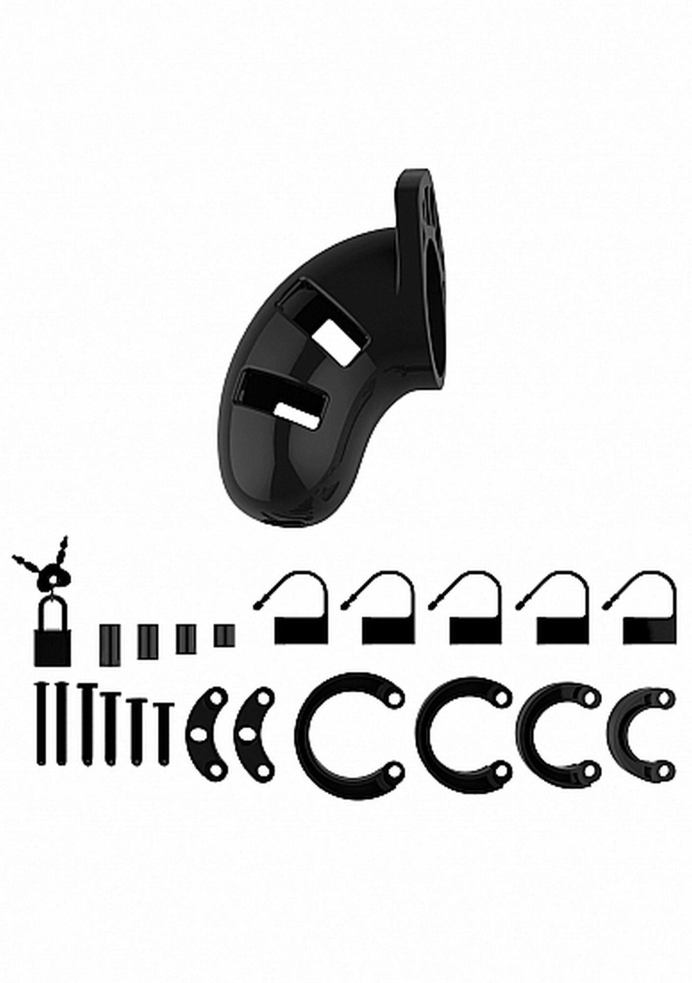 3-Model 01 - Chastity - 3.5" - Cock Cage - Black-3