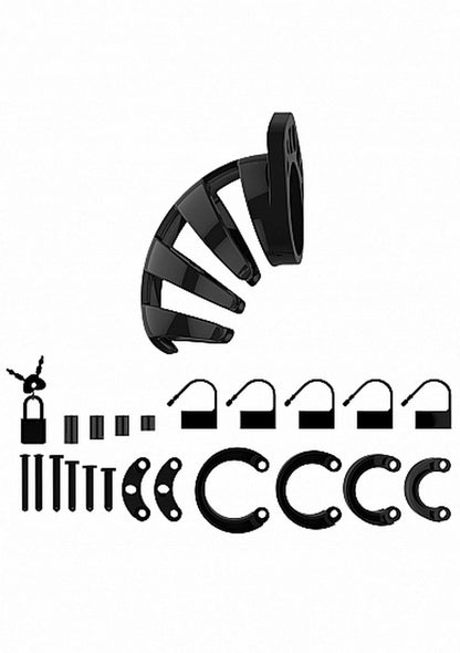 3-Model 02 - Chastity - 3.5" - Cock Cage - Black-3