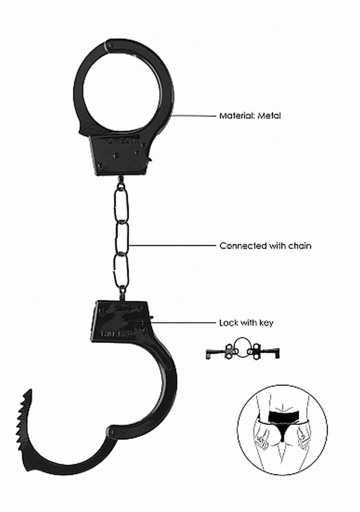 6-Kajdanki erotyczne metalowe czarne bondage bdsm-6