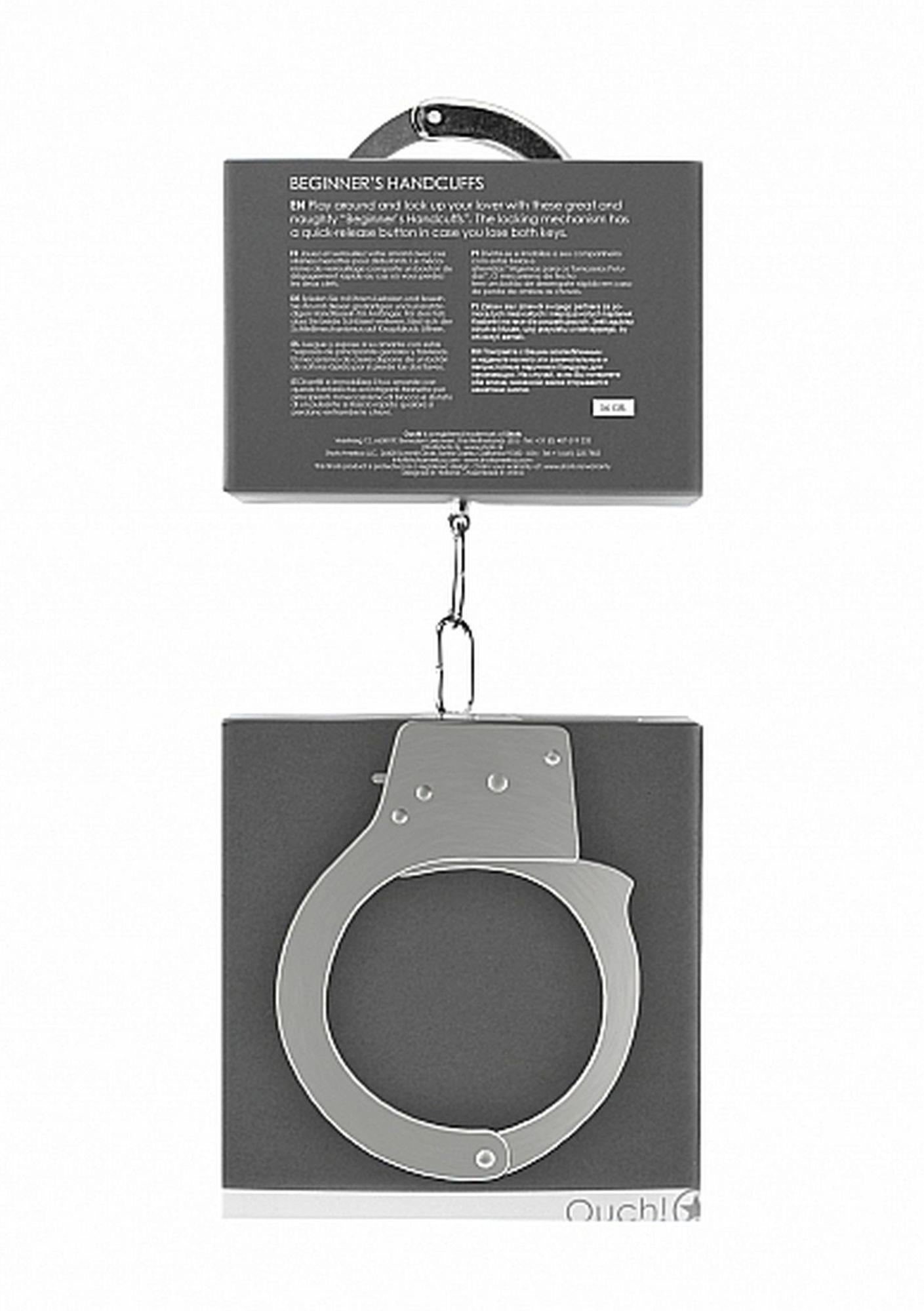 4-Kajdanki erotyczne metalowe klasyczne unisex bdsm-4