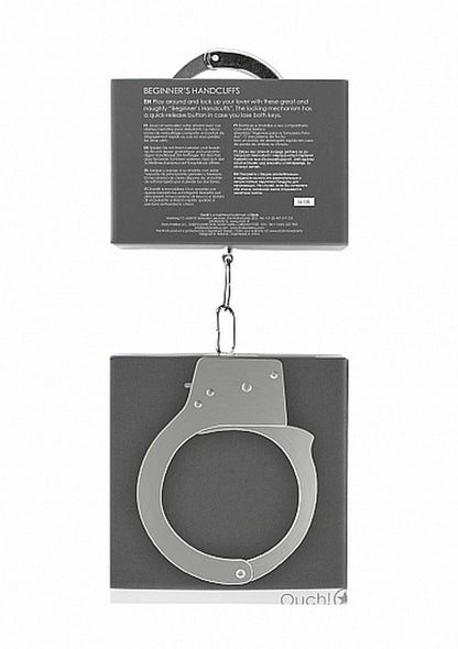 4-Kajdanki erotyczne metalowe klasyczne unisex bdsm-4