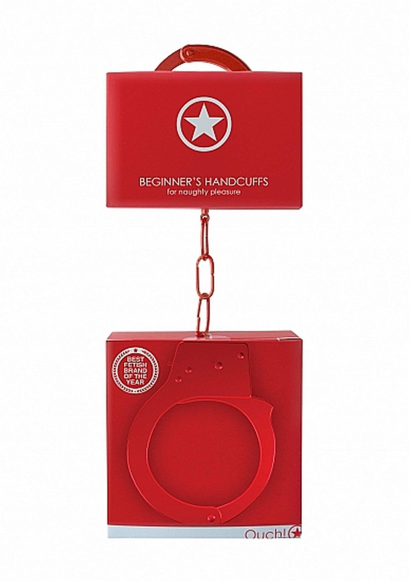 2-Beginner"s Handcuffs - Red-2