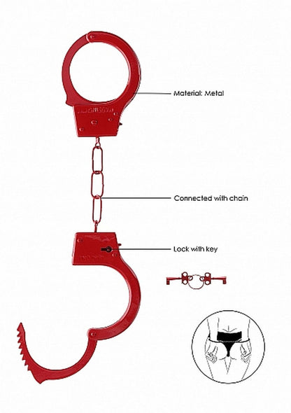 5-Beginner"s Handcuffs - Red-5