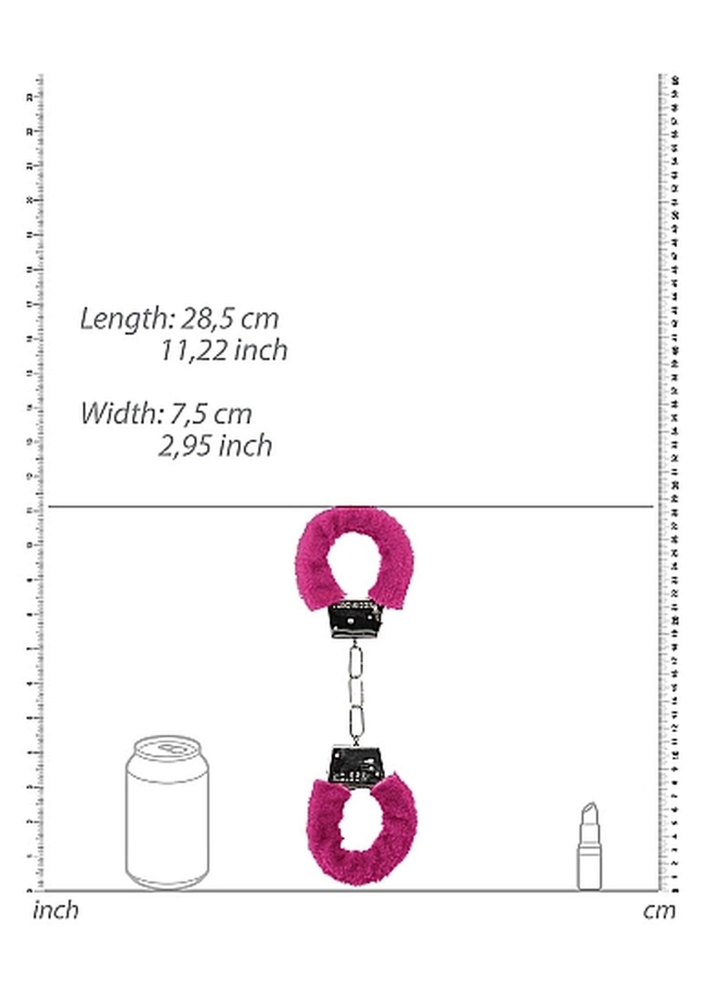 4-Beginner"s Handcuffs Furry - Pink-4