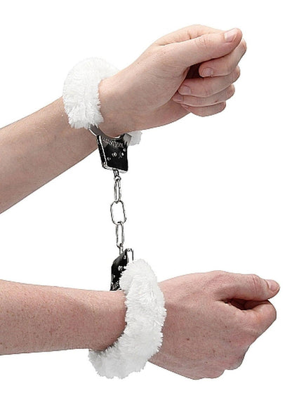 8-Kajdanki metalowe z futerkiem pluszem bdsm bondage-8