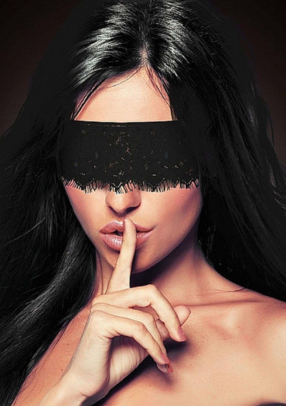 2-Maska opaska na oczy kobieca koronkowa czarna bdsm-2