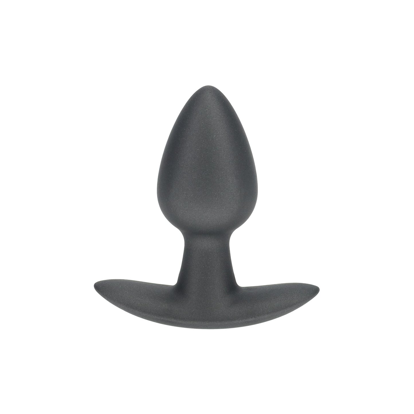 1-Smooth Silicone Anal Plug - Small - 2.6 / 6,5 cm - Gunmetal-1
