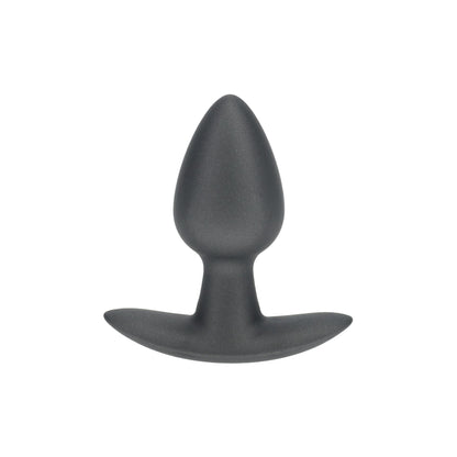 1-Smooth Silicone Anal Plug - Small - 2.6 / 6,5 cm - Gunmetal-1