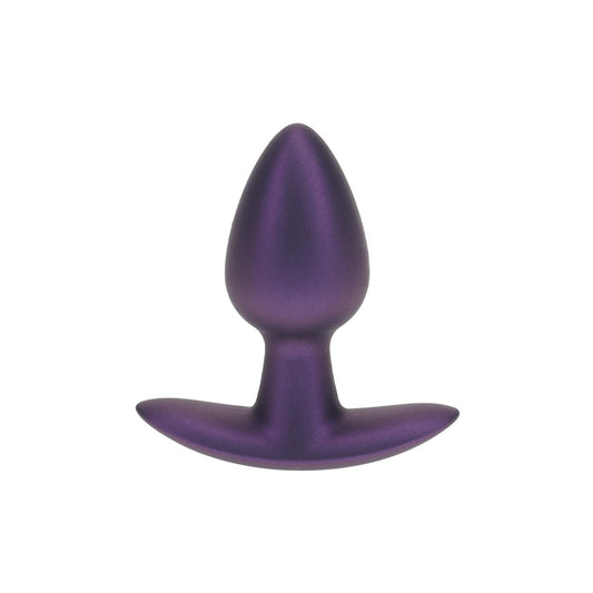 1-Smooth Silicone Anal Plug - Small - 2.6 / 6,5 cm - Metallic Purple-1