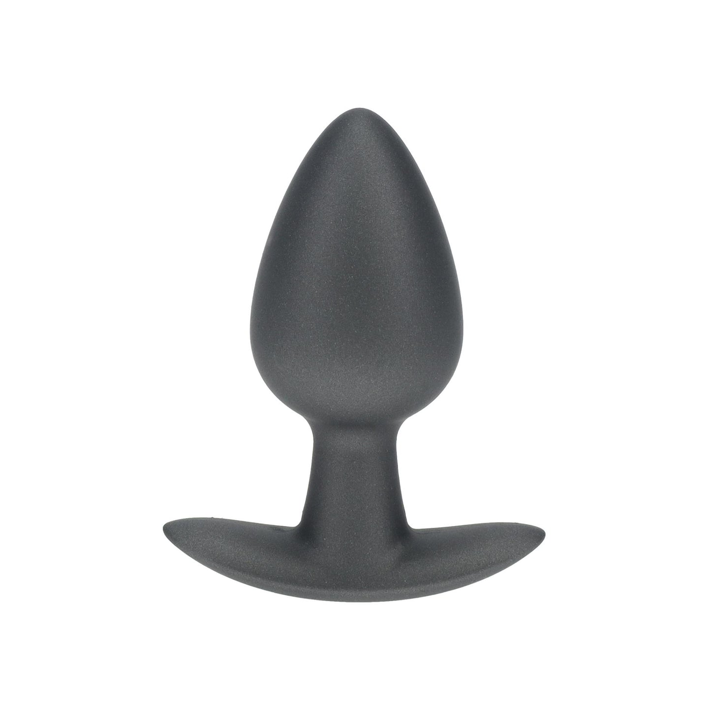 1-Smooth Silicone Anal Plug - Medium - 3.1 / 7,9 cm - Gunmetal-1
