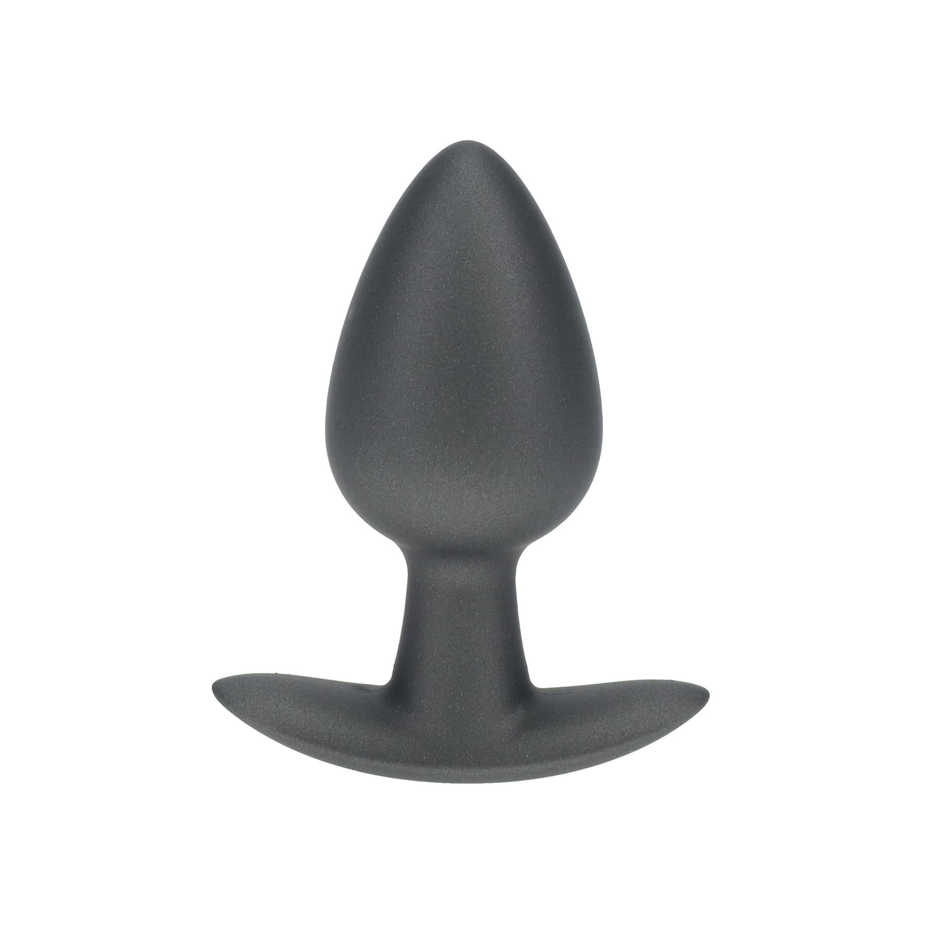 1-Smooth Silicone Anal Plug - Medium - 3.1 / 7,9 cm - Gunmetal-1