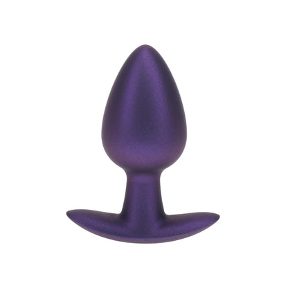 1-Smooth Silicone Anal Plug - Medium - 3.1 / 7,9 cm - Metallic Purple-1