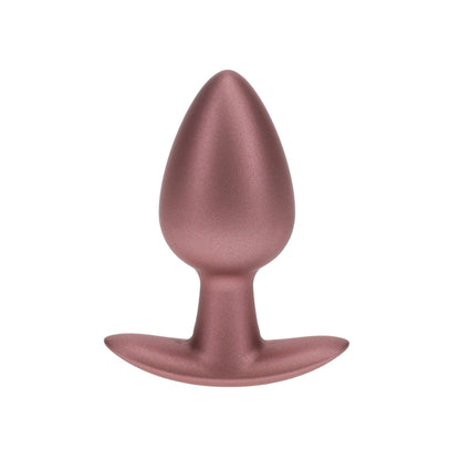 1-Smooth Silicone Anal Plug - Medium - 3.1 / 7,9 cm - Rose Gold-1