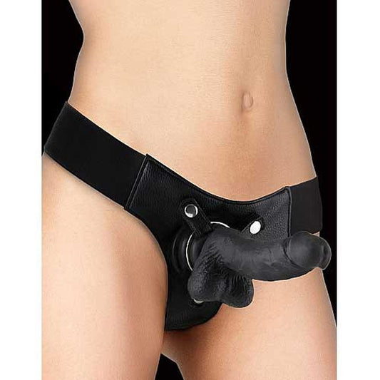 1-Realistic - 7 Inch - Strap-On - Black-1