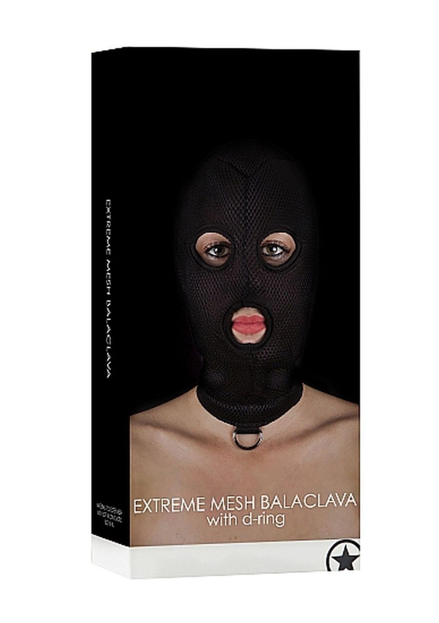 2-Maska z pierścieniem elastyczna na głowę bdsm sex-2