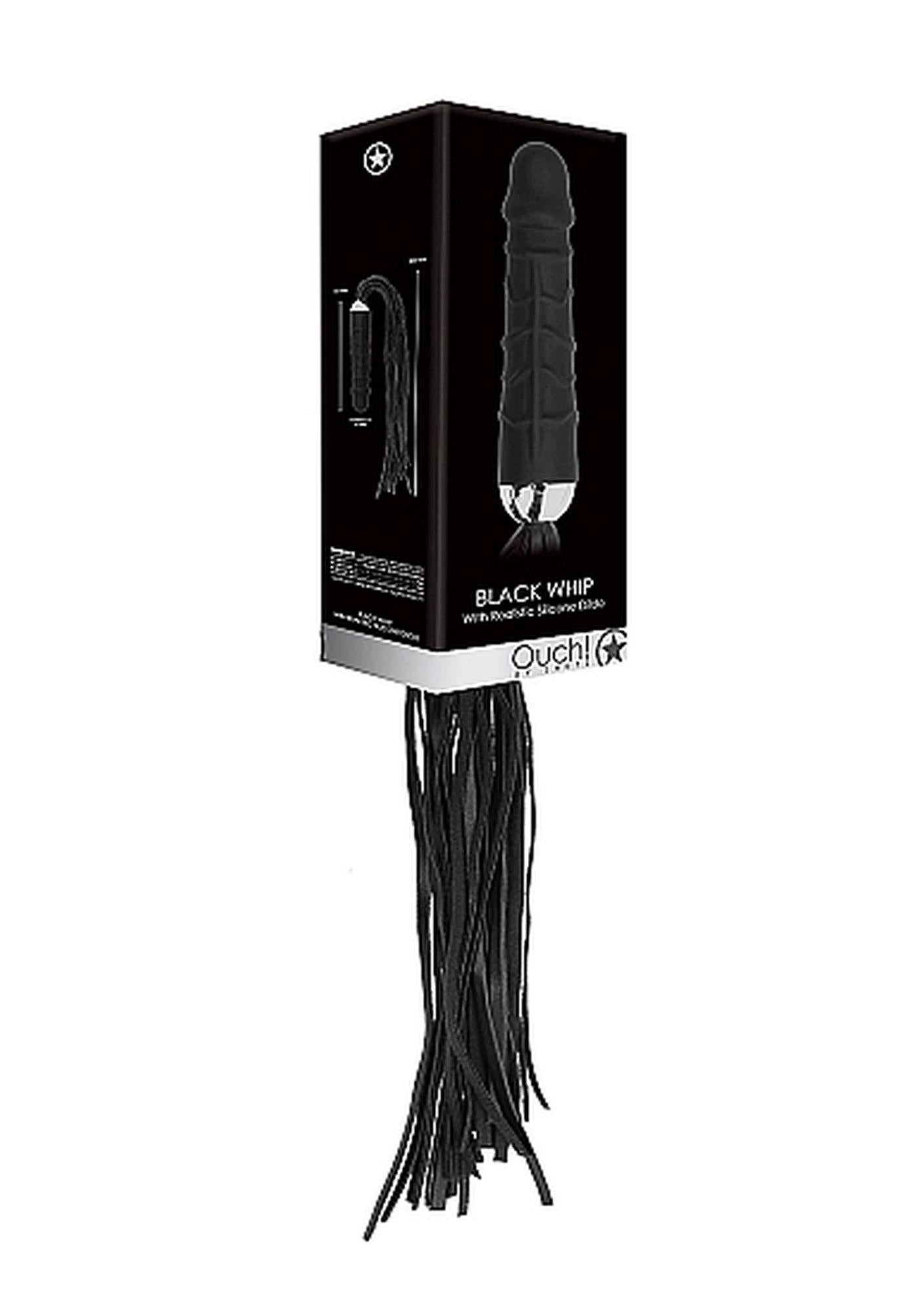 2-Dildo pejcz sztuczny członek bicz 2w1 bdsm 16cm-2