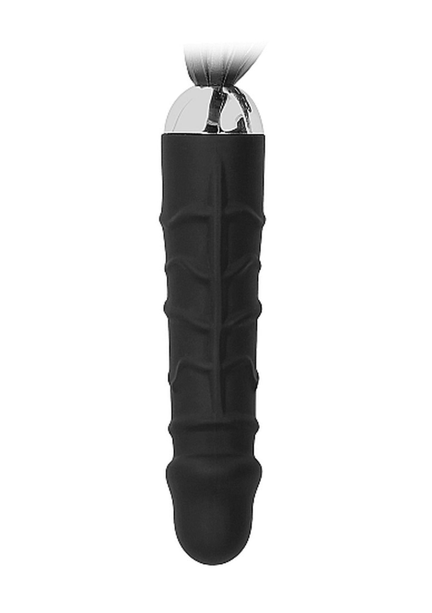 3-Dildo pejcz sztuczny członek bicz 2w1 bdsm 16cm-3