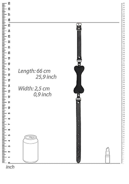3-Ouch! Bone Gag - Black-3