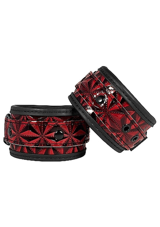 2-Luxury Hand Cuffs - Burgundy-2