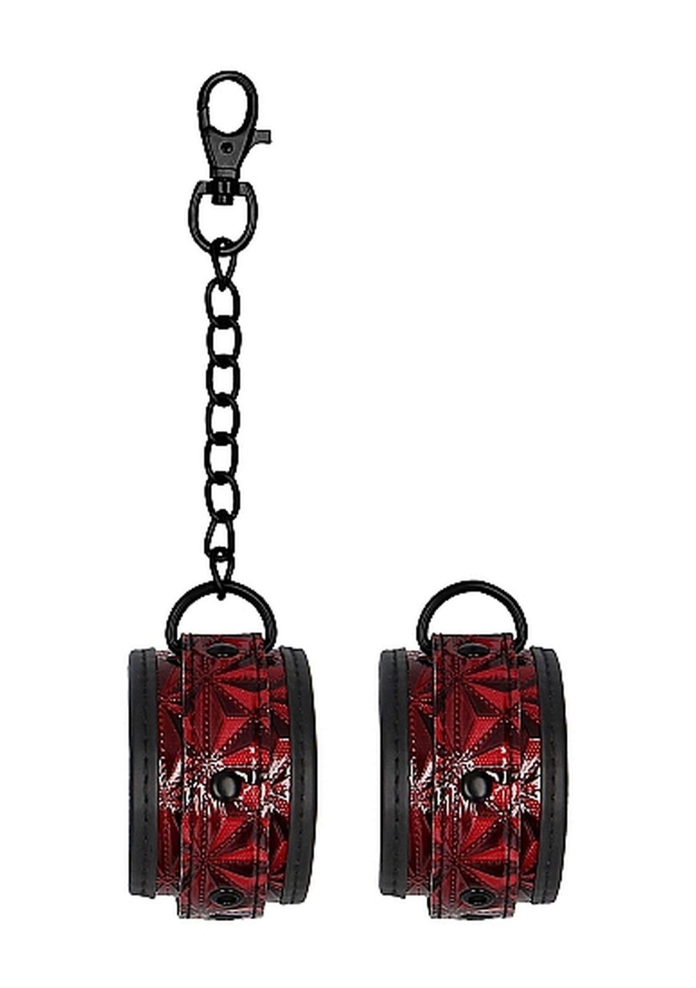 7-Luxury Hand Cuffs - Burgundy-7