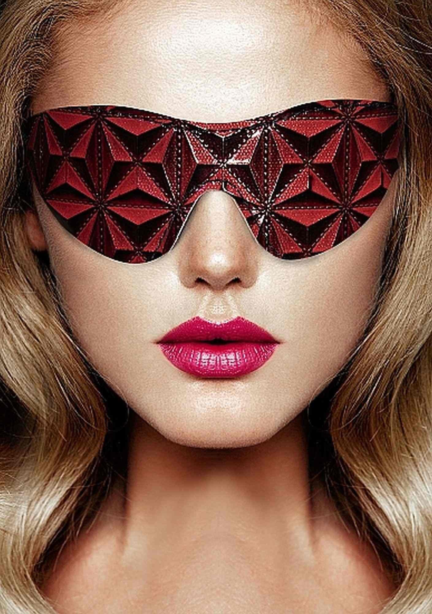 1-Luxury Eye Mask - Burgundy-1