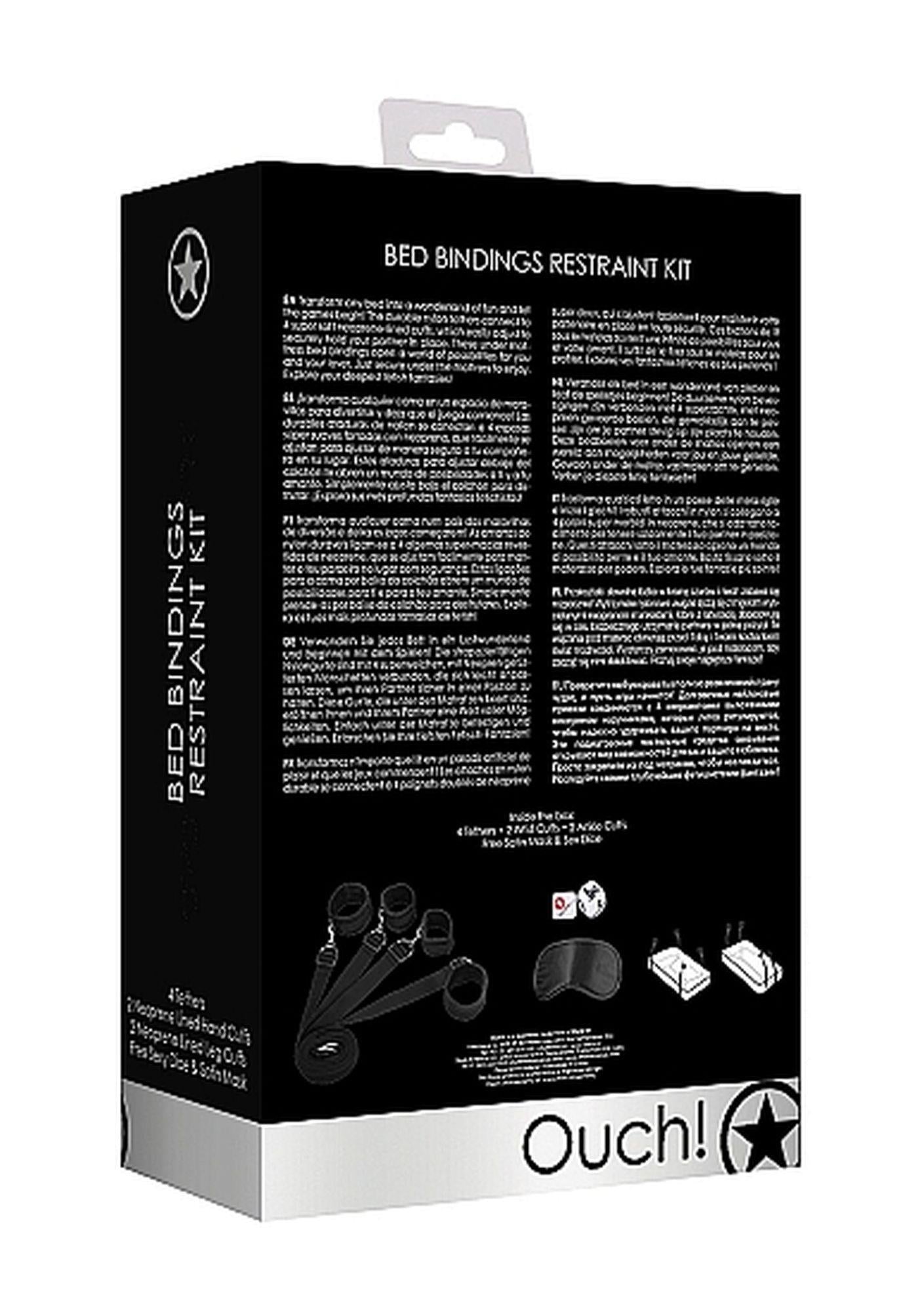 4-Bed Binding Restraint Kit - Black-4