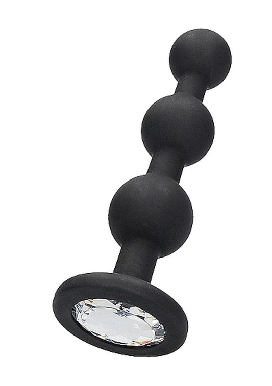 1-Korek analny zatyczka silikonowa czarna plug 12 cm-1