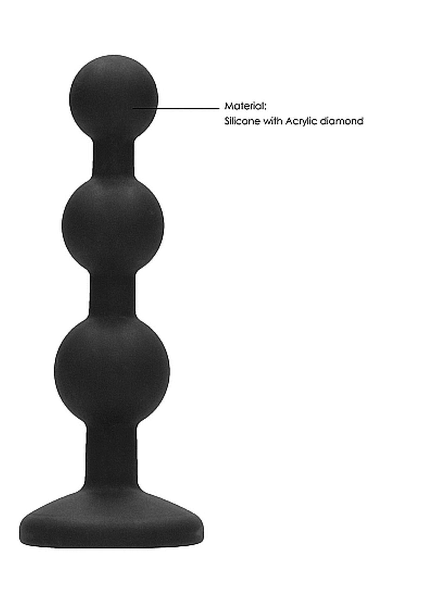 7-Korek analny zatyczka silikonowa czarna plug 12 cm-7