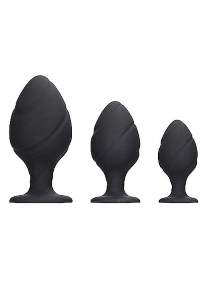 1-Gładki silikonowy korek analny zatyczka plug 8,5cm-1