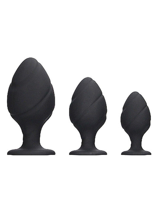 1-Gładki silikonowy korek analny zatyczka plug 8,5cm-1